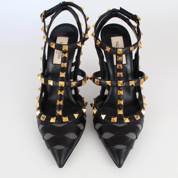 NEW VALENTINO GARAVANI Rockstud Leather Pumps - Picture 1 of 16
